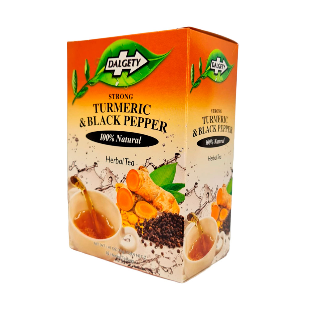 Dalgety Turmeric & Black Pepper Herbal Tea 40g