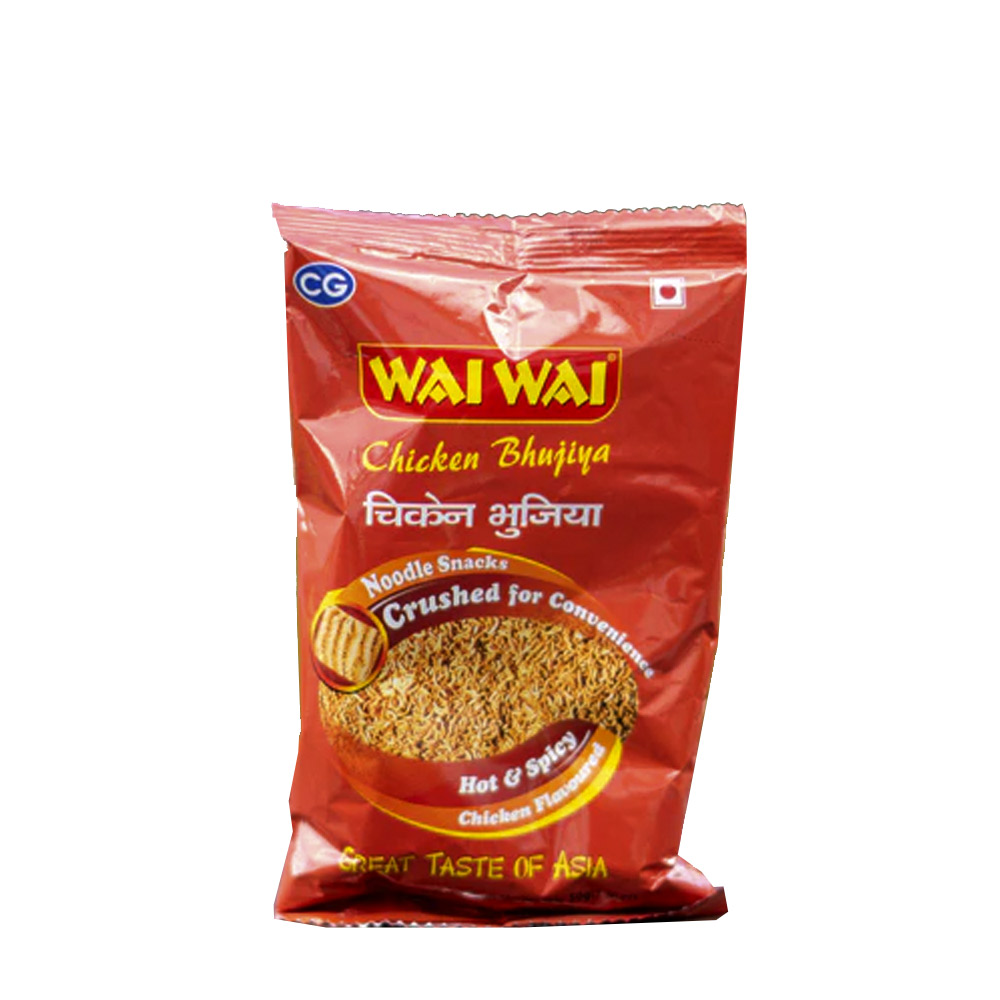 Wai Wai Chicken Bhujiya hot & spicy(3X50g)