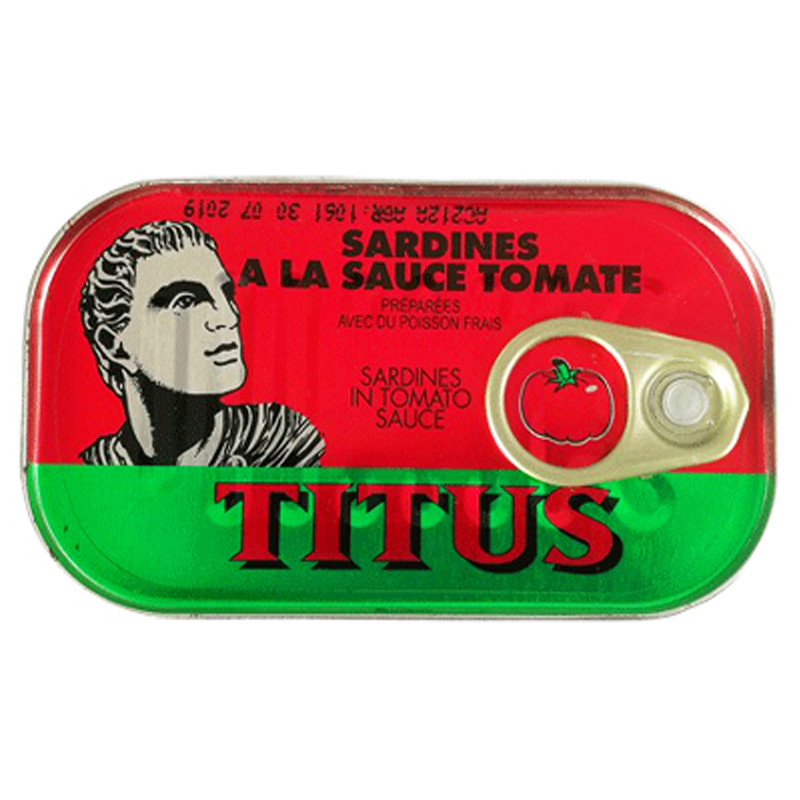 Titus in Tomato Sauce 125g
