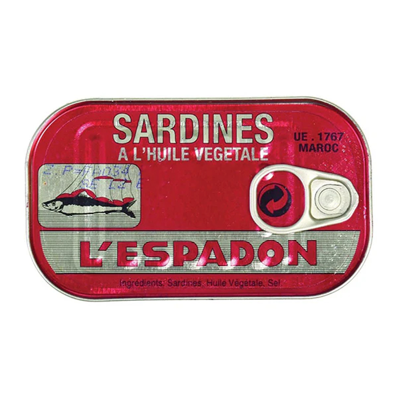 Lespadon Sardines in Vegetable Oil 125g