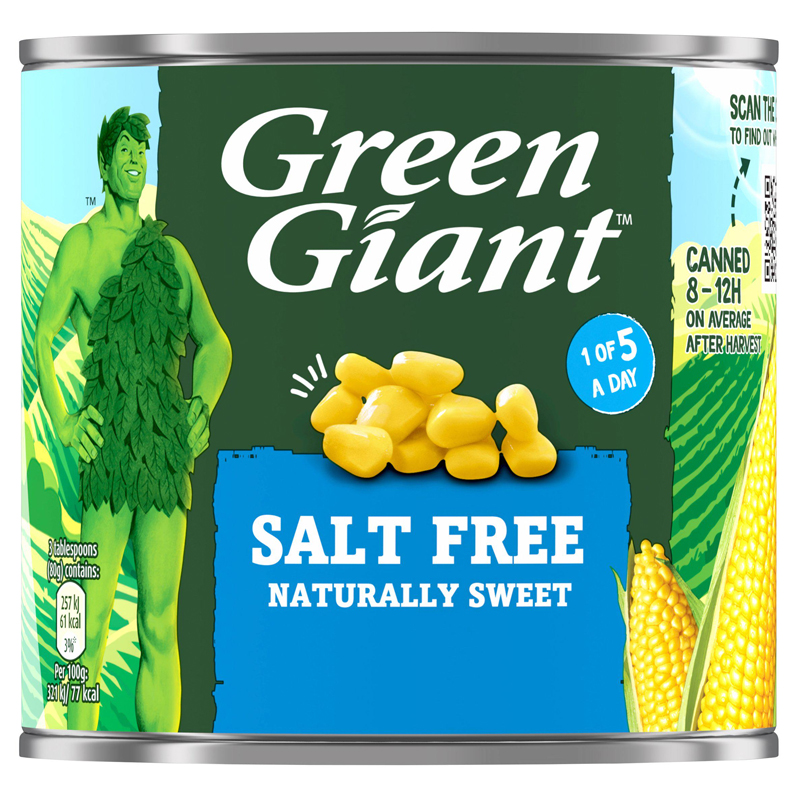 Green Giant Salt free Sweetcorn 340g
