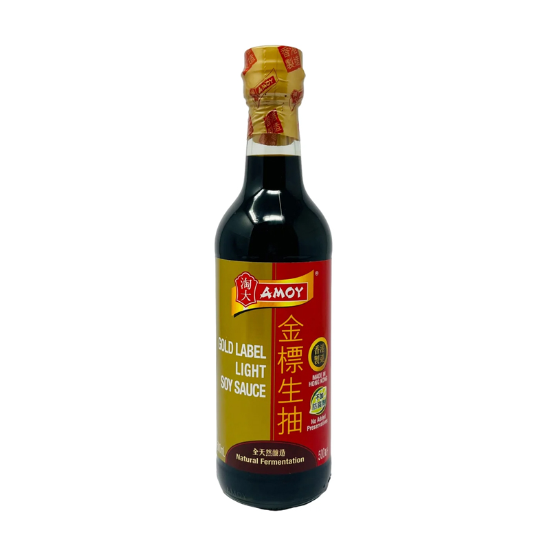 Amoy Gold Label Light Soy Sauce 500ml