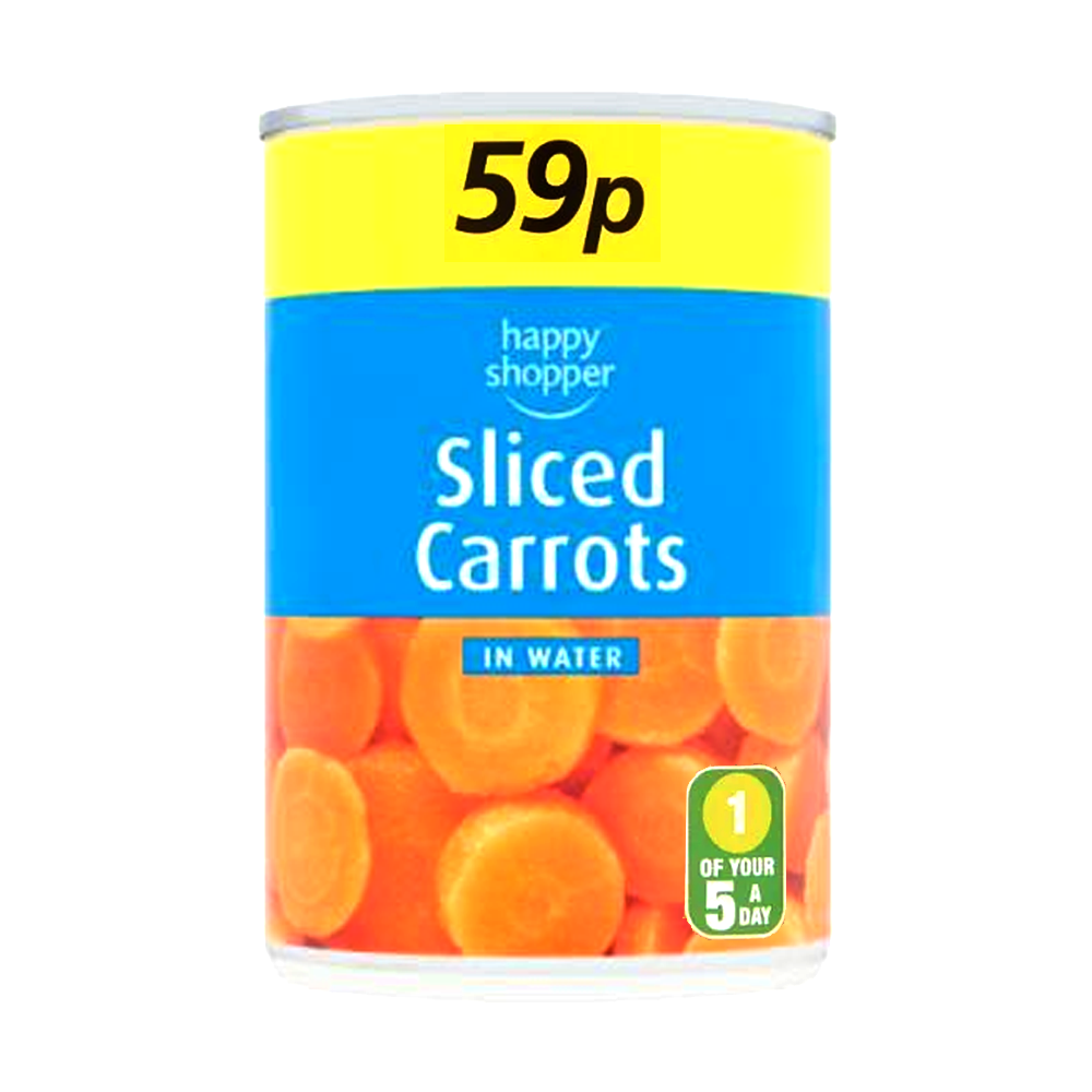 Happy Shopper Sliced Carrots in Water 300g
