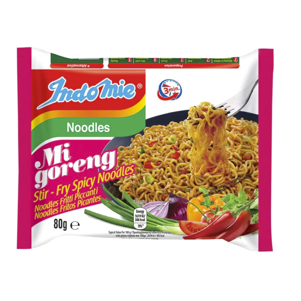 Indomie Mi goreng Stir Fry Spicy Noodles (3X80g)